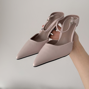 Zapatos de Tacón con Punta en Pico y Correa Ajustable en el Tobillo con Cierre de Hebilla, Tacones de Aguja Altos para Mujer, Tallas 35-42 - Product Image 2