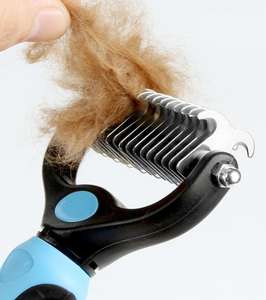 Cepillo de baño para perros y gatos, doble cara, desodorizante, cortador de nudos de piel para mascotas, herramientas de aseo - Product Image 5