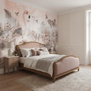 Verwijderbare Waterdichte Plant Vogel Behang Digitale Hd Print Behang Woonkamer Slaapkamer Decor Gigantische Flamingo Papegaai Behang - Product Image 3