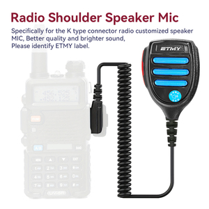 Microphone haut-parleur ET-MH40 avec connecteur jack 3,5 mm à 2 broches pour radio portable UV-5R UV-82 BF-888S BF-9700 TK-2107 TK-3107 - Product Image 6