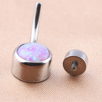 Opale F136 anneau de ventre en titane bijoux de corps Piercing ventre opale Piercing femme ventre Piercing bijoux de corps