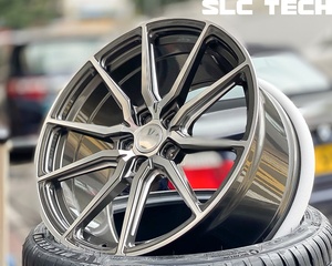 Rines Cóncavos de Doble Tinte Gris Metálico, Forjados a Medida, de 18-24 Pulgadas para Autos BMW, Audi y Mercedes - Product Image 5