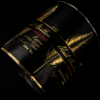 Etiquetas de Vino Holográficas de Aluminio Dorado de Alta Gama Personalizadas con Impresión UV, Embalaje en Relieve/Bajo Relieve para Botellas de Vino
