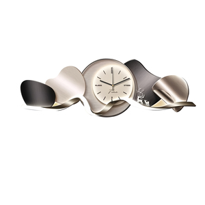 Tranh trang trí nghệ thuật hiện đại cao cấp phát sáng LED, làm nền tường phòng khách, sofa, có đồng hồ, tranh sứ pha lê - Product Image 6