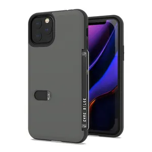 Leverancier custom telefoon cover case met card slot voor iphone 11 pro telefoon behuizing