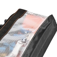Bolsa de Herramientas de Poliéster Transparente, Multifuncional, Clásica, Pequeña, Resistente al Agua, con Capacidad para 150 lb, Cierre de Hebilla Plegable