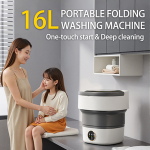 <span class=keywords><strong>Lavadora</strong></span> Inteligente Portátil Plegable de 16L con 3 Modos de Lavado y Centrifugado para Calcetines, Ropa Interior y Bragas - Product Image 2