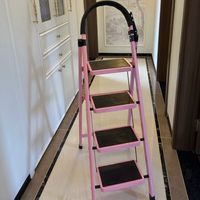 Échelle escamotable en acier pour intérieur, design moderne, 2 à 6 marches, pliable, légère, télescopique, portable, pour usage scolaire