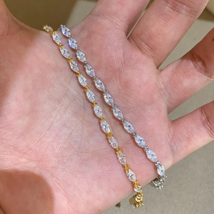 Pulseras De Plata 925 Mujer Luxury Cubic Zirconia Bangle Ready To Ship Wholesale Factory Price Fast Shipping Fine Jewelry - Product Image 1