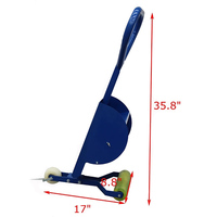 Applicateur de ruban adhésif personnalisé JH-Mech avec pointe de positionnement métallique, rouleau de chargement de ruban intégré, poignée ergonomique en boucle, applicateur de ruban adhésif pour sol