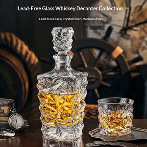 Ensemble de vin en cristal sans plomb de style européen, carafe transparente créative, bouche givrée, bouteille de vin classique, ensemble de <span class=keywords><strong>whisky</strong></span> - Product Image 4