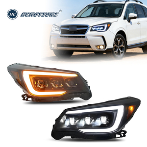 Faros Delanteros LED HCMOTIONZ para Subaru <span class=keywords><strong>Forester</strong></span> 2013-2018 con Animación de Encendido DRL, Conjunto de Lámparas Delanteras para Automóvil - Product Image 1