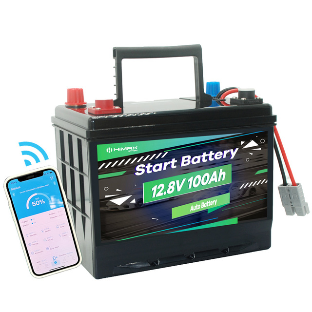 Deep Cycle Car Starter Battery Lifepo4 12.8V 100ah Automotive Battery CCA 900A Lithium Iron Phosphate