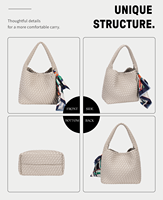 Sac à bandoulière pour femme G-8274 en PU, motif géométrique diamanté, style luxe léger, fermeture éclair, sac à main décontracté en forme de croissant, sac bandoulière