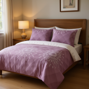 Set Copripiumino Manemi 100% Poliestere, Design Geometrico Moderno con Cerniera, 3 Pezzi per Uso Domestico - Product Image 2