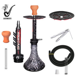 Ensemble de narguilé diversifié Pipe à eau Accessoires de fumée d'eau Bouteille en verre diablement conçue Pipe à eau ChiCha Shisha - Product Image 2
