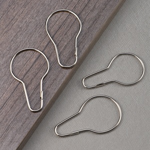 8 ganchos de cortina invertidos en forma de calabaza sin cuentas de hierro, duraderos y ecológicos para cortinas de ducha y ventanas - Product Image 1