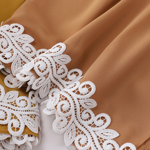Vente en gros de nouvelles écharpes bon marché en dentelle à la mode pour femmes malaisiennes en mousseline de soie perlée - Product Image 5