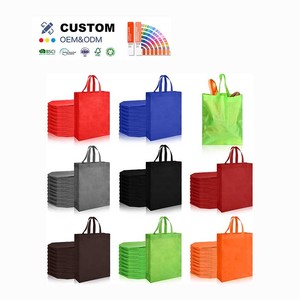 Tùy chỉnh không dệt Túi sinh thái Túi tùy chỉnh triển lãm chương trình khuyến mãi dày và đầy màu sắc in Túi quà PP tráng túi xách - Product Image 1