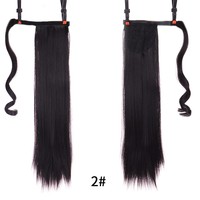 Perruques de Cheveux Humains Courts et Lisses en Queue de Cheval en Gros avec Cordon et Pince à Griffe, Extensions de Cheveux Tressées Douces