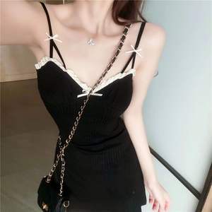 Vestido Corto Sexy de Encaje con Espalda Descubierta Yubon, <span class=keywords><strong>Ropa</strong></span> de Dormir Cómoda y Transpirable, <span class=keywords><strong>Ropa</strong></span> de Casa con Cuello en V sin Mangas, Estilo Juvenil para <span class=keywords><strong>Mujer</strong></span>, Puro Deseo - Product Image 3