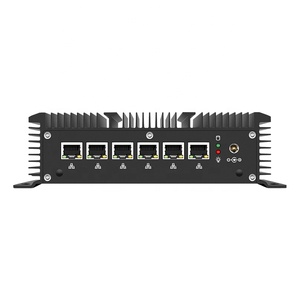 Mini PC sin ventilador de 6-LAN con Core <span class=keywords><strong>I5</strong></span> 7287U <span class=keywords><strong>CPU</strong></span> DDR4 RAM SSD Industrial Edge Server Computing para AU EU JP UK MX BR US CN Plugs - Product Image 1