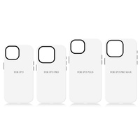 Novelcases Blanks Coques de téléphone personnalisées 3D 2 en 1 avec film de sublimation PC/TPU, étanches, antichoc, avec charge magnétique sans fil, pour iPhone 15 14 13