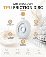 Disque de friction en TPU hautement résistant à l'usure pour machine DTY, texturage d'axe, machines à filer, fil de polyester 0,05 kg Chine