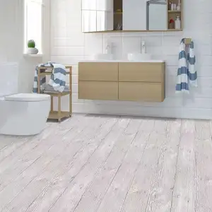 ORON High Quality Wood Floor Sticker Waterproof Self Adhesive Luxury Vinyl plastic flooring For Bathroom Home Floor