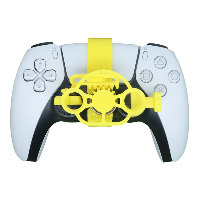 Honcam Mini Gaming Racing Steering Wheel for PS5 Remote Controller Playstation 5 Slim Driving Steering Wheel Game Accessories