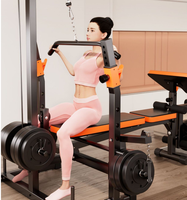 Banc de musculation pliable, lit de musculation multifonctionnel, équipement de fitness complet, rack de musculation en gros