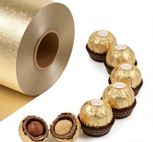Best-selling Golden <strong>Aluminum</strong> <strong>Foil</strong> Large Roll Chocolate Wrapping Paper, 40 Microns Thick - Product Image 3