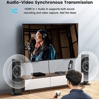 Tarjeta de Captura de Audio y Video USB 3.0 Portátil para Juegos, 1080P 60fps, Aleación de Aluminio, para Grabación OBS en Laptop, con Certificaciones FCC, CE y RoHS