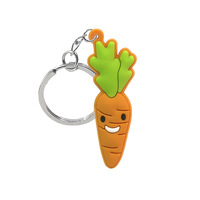 Fruit Family Geëmbosseerde 2D Zachte PVC Sleutelhangers Als Gepersonaliseerde Cadeaus Voor Kinderen