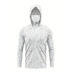 Men's Classic Camo Sublimation Printed Breathable Hiking & <b>Duck</b> Hunting Hoodie Shirts - Product Image 1