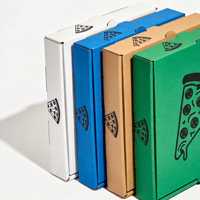 Boîtes à pizza personnalisées directement de l'usine, imprimées en couleur, en kraft, avec doublure en aluminium, pliables, jetables, pour emporter