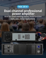 Enceintes de scène extérieures actives à deux voies Veeter HDL20 20A, double 10 pouces, système audio professionnel DJ, boîtier en plastique, 8 ohms