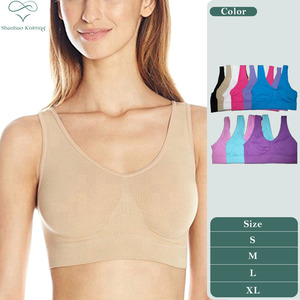 Shanhao <span class=keywords><strong>reggiseno</strong></span> <span class=keywords><strong>sportivo</strong></span> senza fili senza cuciture da donna <span class=keywords><strong>reggiseno</strong></span> Fitness Yoga <span class=keywords><strong>traspirante</strong></span> e <span class=keywords><strong>reggiseno</strong></span> per dormire ogni giorno pronto per la spedizione - Product Image 1