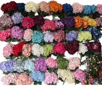 Bunga Hydrangea Buatan Tangan dari Pabrik Cina, Bahan PU Sentuhan Asli, Gaya Modern, Pengiriman Cepat untuk Kelulusan Bayi Baru Lahir