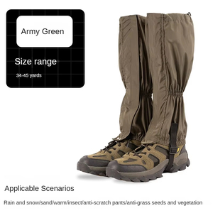 Waterproof Winter Sports Accessories Elastic Strap Gaiters Long Tube Breathable Legs Protection Guards Keep Pants <b>Shoes</b> Warm - Product Image 5