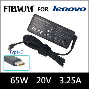 FTEWUM 20V 3.25A 65W USB Type C <span class=keywords><strong>Chargeur</strong></span> Adaptateur Secteur pour <span class=keywords><strong>Lenovo</strong></span> Thinkpad X1 carbone Yoga X270 X280 <span class=keywords><strong>T580</strong></span> P51s P52s E480 E470 s2 - Product Image 2