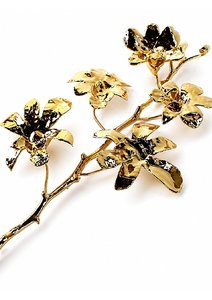 ดอกกล้วยไม้แท้ระดับพรีเมียมเคลือบทองคำ 24K ของขวัญสุดหรูหราและโรแมนติกสำหรับคู่รักในวันครบรอบและเทศกาลเฉลิมฉลอง - Product Image 3