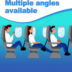 Hamac de voyage portable 2-en-1 en mousse à mémoire de forme pour les jambes, avec support rigide, idéal pour l'avion - Product Image 6