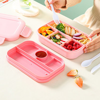 Boîte à lunch double couche de grande capacité en vente en gros Four à micro-ondes Bac à légumes spécial en plastique de qualité alimentaire pour le chauffage