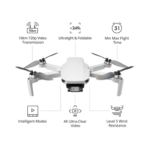 Mini drone 4K original, combo léger inférieur à 249g, liaison vidéo 10km, résistant au vent 38km/h, retour intelligent à la base, drones RC pour débutants - Product Image 6