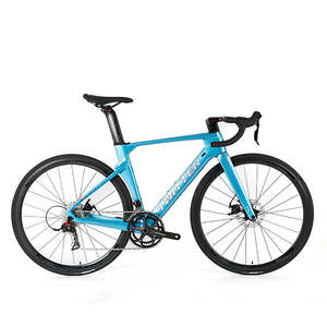 Aero Racing Design Blue 46cm Unisex 700c Road Bike Carbon Fibre Aluminum Alloy Steel Inner <b>Cable</b> V <b>Brake</b> Disc <b>Brake</b> System MTB - Product Image 6