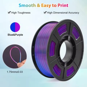 Antinsky PLA Silk Dual Colors 3D Printing Filament 1.75mm 0.5KG Smooth Easy to Print Rods for 3D Printing <b>Material</b> - Product Image 3