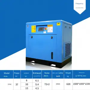 Compressor de ar de parafuso Compressor de ar de freqüência variável de ímã permanente Compressor de ar de classe industrial de economia de energia