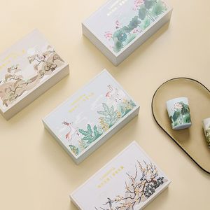 กล่องของขวัญอโรมาเธอราพีแบบกำหนดเอง เทียนไขถั่วเหลืองออร์แกนิก ปราศจากเปลวไฟ ดีไซน์หรูหราทันสมัย กลิ่นหอมสี่ฤดู สำหรับเทศกาลดีวาลี - Product Image 3