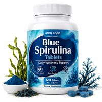 Comprimés de Spiruline Bleue Marque Privée OEM/ODM 0,7g Chaque 120 Comprimés – Complément Alimentaire pour le Soutien Métabolique et la Gestion de la Santé